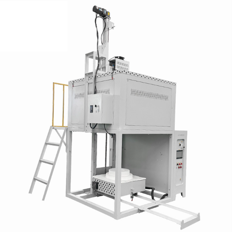 1700度 10升气氛熔块炉 顶部加装可升降搅拌装置